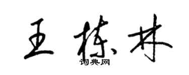 梁锦英王栋林草书个性签名怎么写